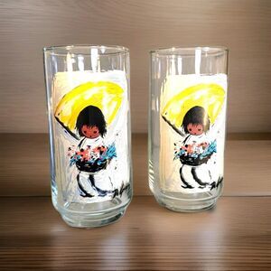 70s Native American Children of the Southwest Libbeys Glasses DeGrazia